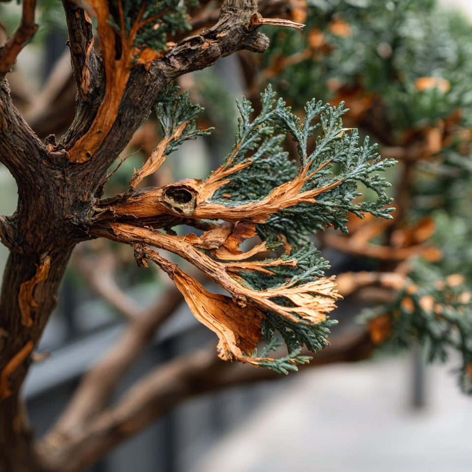 Taxus wordt bruin: oorzaken en oplossingen